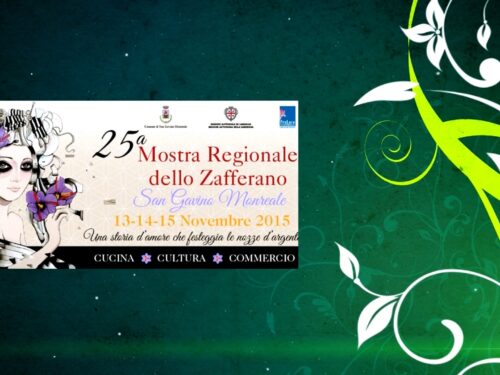 Speciale “25° Mostra Regionale dello Zafferano” San Gavino Monreale 13-14-15 Novembre 2015